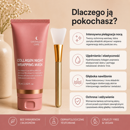 Kolagenowa maska na noc